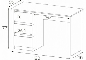 Стол письменный Идена в Режи - rezh.mebel24.online | фото 4