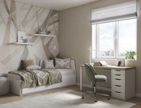 Стол письменный Ингар 2/5Т 140x75x55, дуб беленый/белый в Режи - rezh.mebel24.online | фото 4