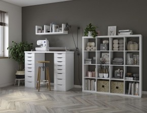 Стол письменный Ингар 2/88 140x106x55, дуб беленый/белый в Режи - rezh.mebel24.online | фото 4