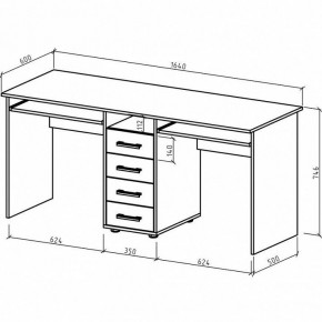 Стол письменный Остин в Режи - rezh.mebel24.online | фото 3