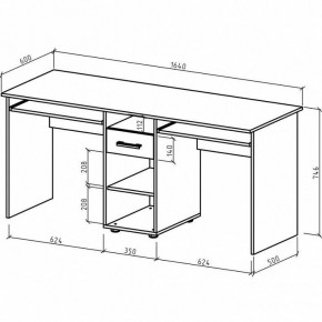 Стол письменный Остин в Режи - rezh.mebel24.online | фото 3