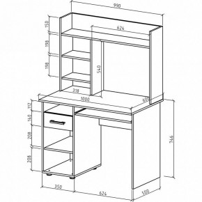 Стол письменный Остин в Режи - rezh.mebel24.online | фото 3