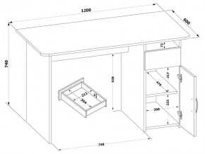 Стол письменный СПм-03.1 в Режи - rezh.mebel24.online | фото 4