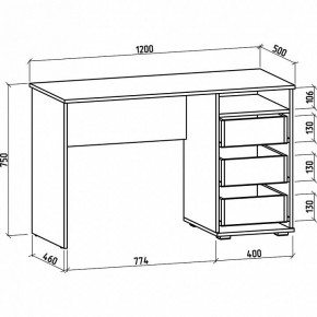 Стол письменный Тунис-3 в Режи - rezh.mebel24.online | фото 2