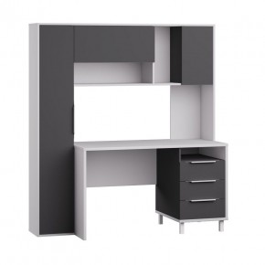 Стол рабочий 12.95 N Комфорт (Белый премиум, Серый Шифер) в Режи - rezh.mebel24.online | фото