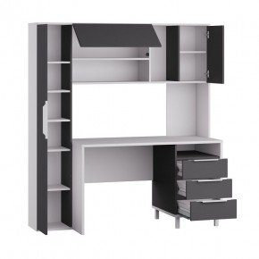 Стол рабочий 12.95 N Комфорт (Белый премиум, Серый Шифер) в Режи - rezh.mebel24.online | фото 2