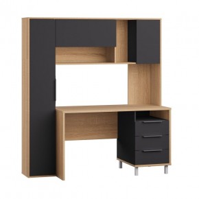 Стол рабочий 12.95 N Комфорт (Дуб сонома, Темно - серый U2601) в Режи - rezh.mebel24.online | фото