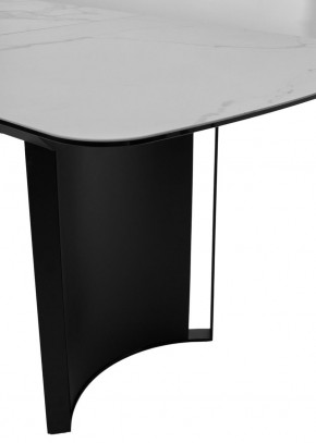 Стол RASMUS 160 TL-45 Белый мрамор, испанская керамика / черный каркас, ®DISAUR в Режи - rezh.mebel24.online | фото 7