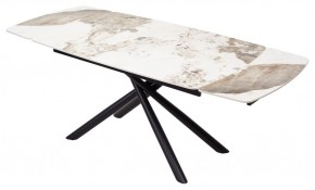 Стол RIVOLI 140 GLOSS LUXURY PANDORA SOLID CERAMIC / BLACK, ®DISAUR в Режи - rezh.mebel24.online | фото 2