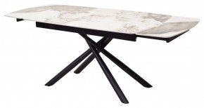 Стол RIVOLI 140 GLOSS LUXURY PANDORA SOLID CERAMIC / BLACK, ®DISAUR в Режи - rezh.mebel24.online | фото 7