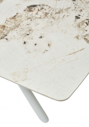 Стол RIVOLI 140 GLOSS LUXURY PANDORA SOLID CERAMIC / WHITE, ®DISAUR в Режи - rezh.mebel24.online | фото 10