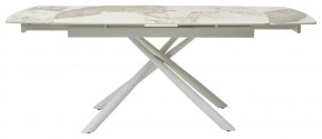 Стол RIVOLI 140 GLOSS LUXURY PANDORA SOLID CERAMIC / WHITE, ®DISAUR в Режи - rezh.mebel24.online | фото 3