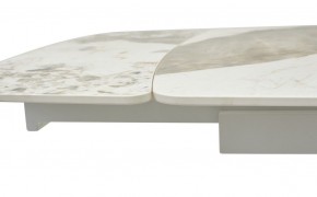 Стол RIVOLI 140 GLOSS LUXURY PANDORA SOLID CERAMIC / WHITE, ®DISAUR в Режи - rezh.mebel24.online | фото 4