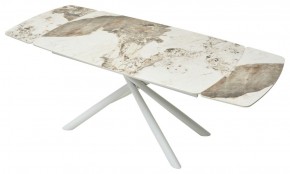 Стол RIVOLI 140 GLOSS LUXURY PANDORA SOLID CERAMIC / WHITE, ®DISAUR в Режи - rezh.mebel24.online | фото 6