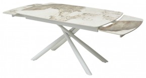 Стол RIVOLI 140 GLOSS LUXURY PANDORA SOLID CERAMIC / WHITE, ®DISAUR в Режи - rezh.mebel24.online | фото 8