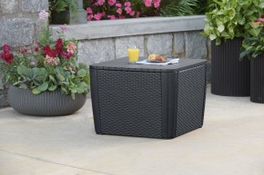 Стол-сундук Лузон Плюс (Luzon Plus Flat Wicker), графит в Режи - rezh.mebel24.online | фото 1