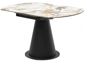 Стол TERAMO 135 GLOSS GRAND JADE SOLID CERAMIC, керамика, поворотн.механизм / Черный каркас, ®DISAUR в Режи - rezh.mebel24.online | фото 10
