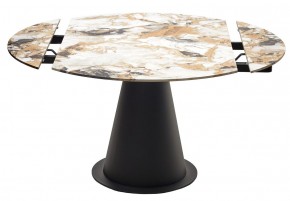 Стол TERAMO 135 GLOSS GRAND JADE SOLID CERAMIC, керамика, поворотн.механизм / Черный каркас, ®DISAUR в Режи - rezh.mebel24.online | фото 14