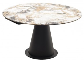 Стол TERAMO 135 GLOSS GRAND JADE SOLID CERAMIC, керамика, поворотн.механизм / Черный каркас, ®DISAUR в Режи - rezh.mebel24.online | фото 15