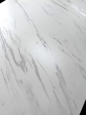 Стол VASTO 180 MARBLES KL-99 Белый мрамор матовый, итальянская керамика/ черный каркас, ®DISAUR в Режи - rezh.mebel24.online | фото 3