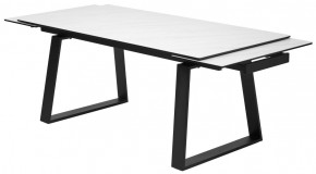 Стол VASTO 180 MARBLES KL-99 Белый мрамор матовый, итальянская керамика/ черный каркас, ®DISAUR в Режи - rezh.mebel24.online | фото 6