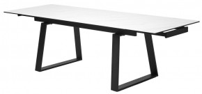 Стол VASTO 180 MARBLES KL-99 Белый мрамор матовый, итальянская керамика/ черный каркас, ®DISAUR в Режи - rezh.mebel24.online | фото 9