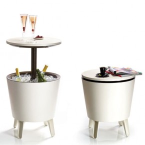 Столик-холодильник COOL BAR крем-шоколад в Режи - rezh.mebel24.online | фото 1