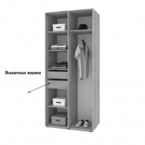 СТОУН С22 Шкаф 2-х створчатый с ящиками (анкор темный/анкор светлый) в Режи - rezh.mebel24.online | фото 3