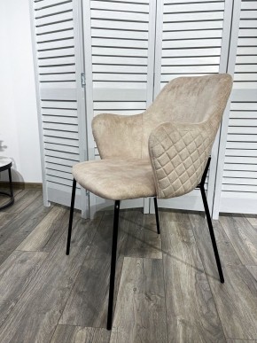 Стул AMARETTO VBP206 античный светло-бежевый, велюр без пальчикового эффекта /черный каркас, М-City в Режи - rezh.mebel24.online | фото 7