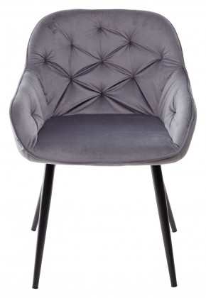 Стул BREEZE BLUVEL-14 GREY, велюр / черный каркас М-City в Режи - rezh.mebel24.online | фото 5