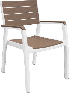 Стул c подлокотниками Гармония (Harmony armchair) белый-капучино в Режи - rezh.mebel24.online | фото 2