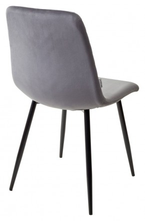 Стул DUKE BLUVEL-14 GREY, велюр / черный каркас М-City в Режи - rezh.mebel24.online | фото 3