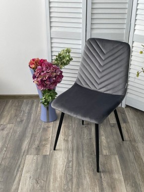 Стул DUKE BLUVEL-14 GREY, велюр / черный каркас М-City в Режи - rezh.mebel24.online | фото 5
