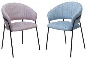 Стул ГЕММА, цвет RAIN 13 blue, велюр / черный каркас М-City в Режи - rezh.mebel24.online | фото 8