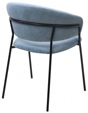 Стул ГЕММА, цвет RAIN 13 blue, велюр / черный каркас М-City в Режи - rezh.mebel24.online | фото 9