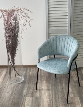 Стул ГЕММА, цвет RAIN 7 breeze, велюр / черный каркас М-City в Режи - rezh.mebel24.online | фото 4