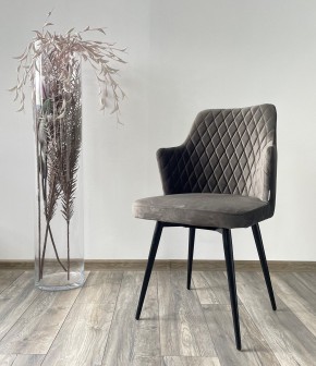 Стул HERMAN 360 град. ГРАФИТ #14, велюр / черный каркас М-City в Режи - rezh.mebel24.online | фото 2