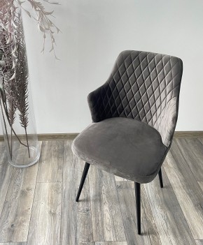 Стул HERMAN 360 град. ГРАФИТ #14, велюр / черный каркас М-City в Режи - rezh.mebel24.online | фото 3