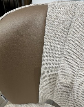 Стул HERMES WZ2042-02 светло-бежевый фактурный велюр/ HK017-31 серо-коричневый PU, М-City в Режи - rezh.mebel24.online | фото 2