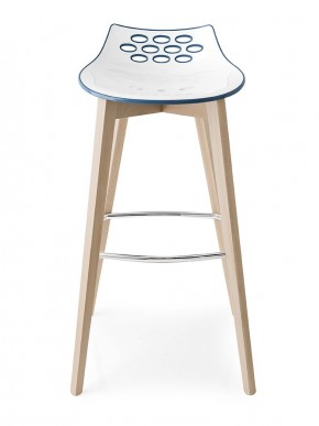 Стул JAM W CB/1487, ash.P12 smoke/ P799-P12P WHITE/ GLOSSY SKY BLUE в Режи - rezh.mebel24.online | фото