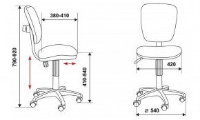Стул компьютерный Бюрократ CH-204NX/26-28 черный в Режи - rezh.mebel24.online | фото