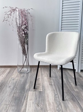 Стул RIYA UF992-01 Белый, teddy / черный каркас М-City в Режи - rezh.mebel24.online | фото 3