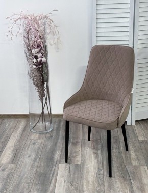 Стул ТУРИН, цвет B5 Капучино, велюр / черный каркас М-City в Режи - rezh.mebel24.online | фото 3
