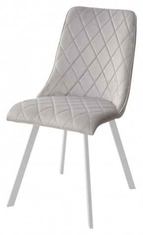 Стул TYCOON BLUVEL-03 LIGHT GREY / белый каркас М-City в Режи - rezh.mebel24.online | фото 1