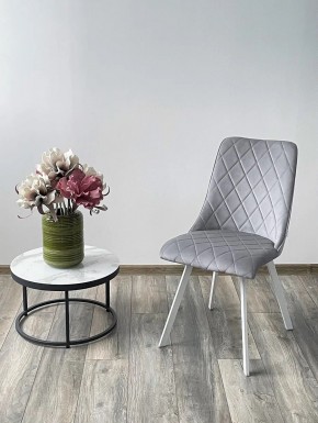 Стул TYCOON BLUVEL-03 LIGHT GREY / белый каркас М-City в Режи - rezh.mebel24.online | фото 2