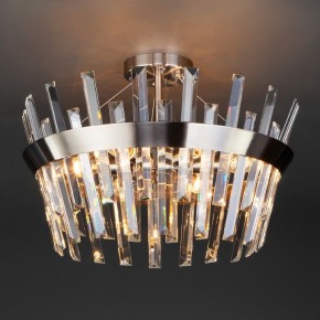 Светильник на штанге TK Lighting Steccato 10111/5 сатин-никель/прозрачный хрусталь Strotskis в Режи - rezh.mebel24.online | фото 2