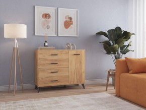СВЕТЛАНА LOFT Комод-тумба  (дуб золотой) в Режи - rezh.mebel24.online | фото 3