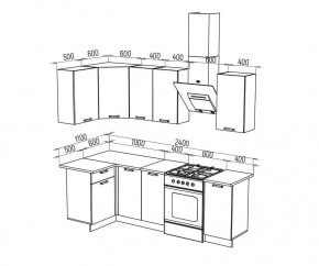 ТЕХНО Кухонный гарнитур угловой 1,8х1,1 м Компоновка №6 в Режи - rezh.mebel24.online | фото 6