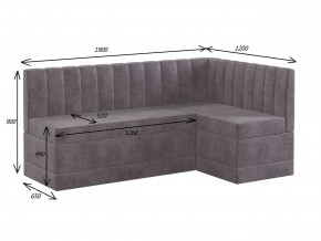 ТОМЕНТО Кухонный уголок со спальным местом (велюр 1 кат) в Режи - rezh.mebel24.online | фото 2