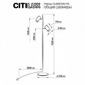 Торшер Citilux Twin CL809010N в Режи - rezh.mebel24.online | фото 5